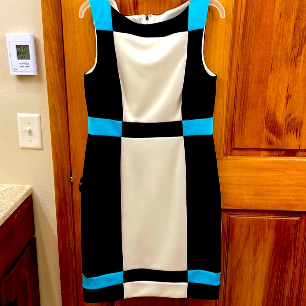 Maggy London Color Block Sleeveless Dress